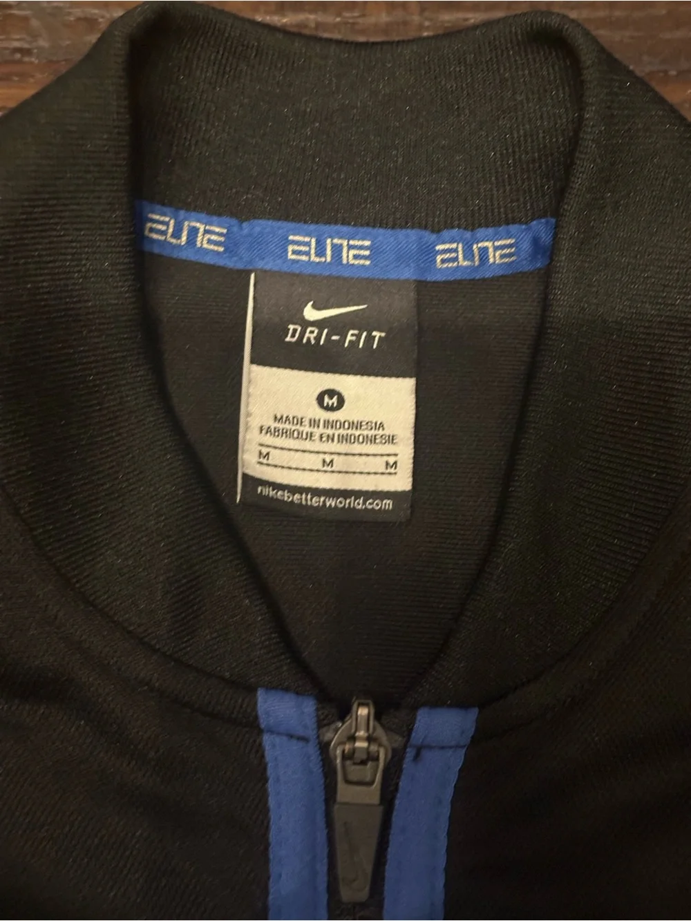 Nike Dri-fit Elite Duke Blue Devils Basketball Track Jacket Full Zip Size Medium